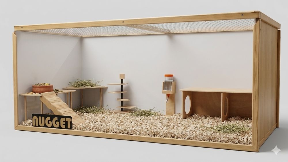 Casas P/ coelho/hamster personalizada