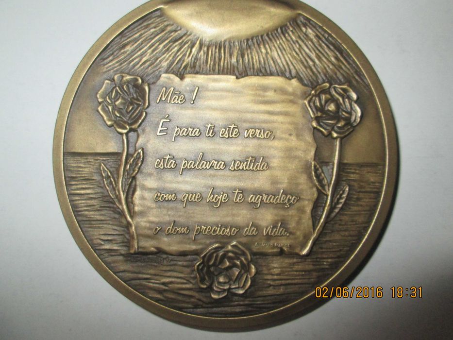 Medalha dia da mãe 1997 bronze