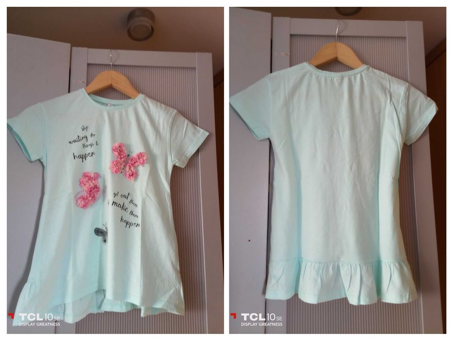 T-shirts de diferentes tamanhos