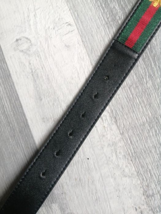 Pasek Gucci czarny złota klamra