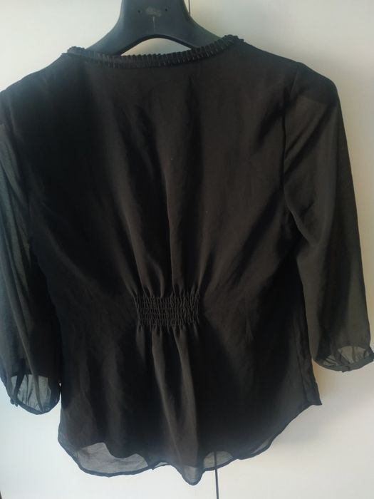 Piękna czarna bluzka John Rocha 40 L
