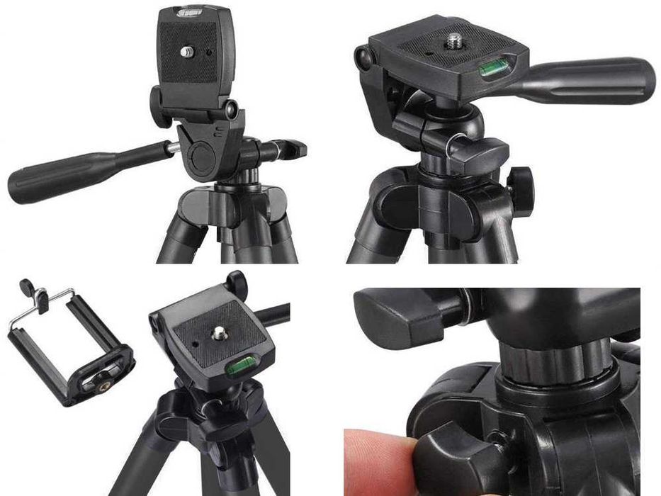 Statyw Telefon Aparat Tripod 100cm Pilot Bluetooth Uchwyt 4w1