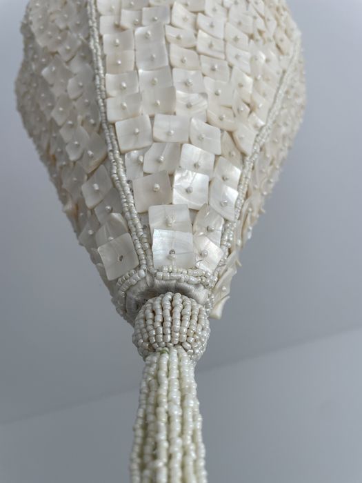 Candeeiro tecto missangas