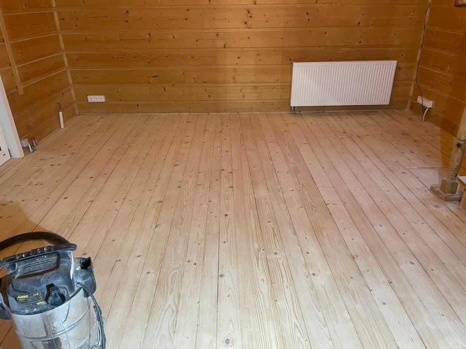 Cyklinowanie, renowacja i układanie  podłóg drewnianych, parkietów