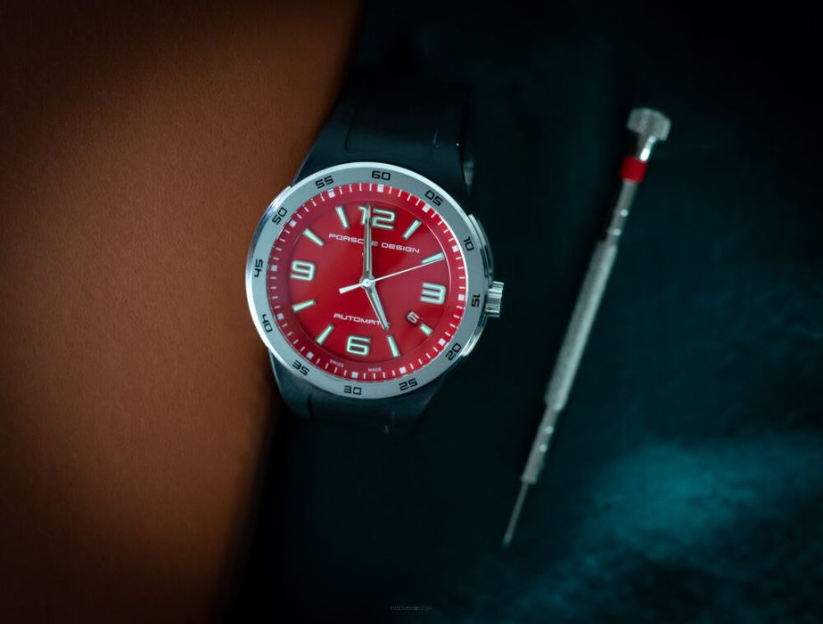 Zegarek Porsche Design 6310 Flat six  red