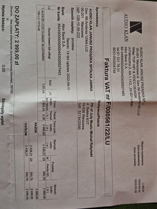 Słuchawki Audeze lcd - 2c - Audiofilski dźwięk