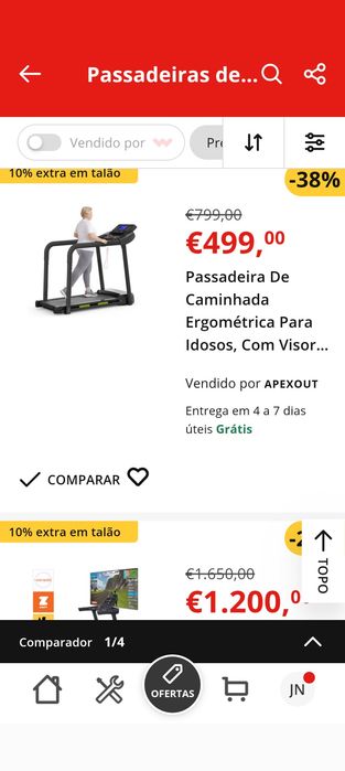 Vendo passadeira