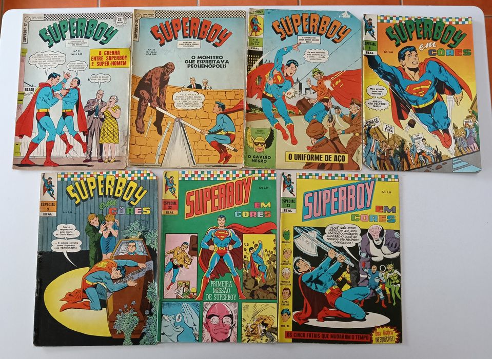 66 Livros Superman, Supermoça, e Superboy da Ebal e da Abril