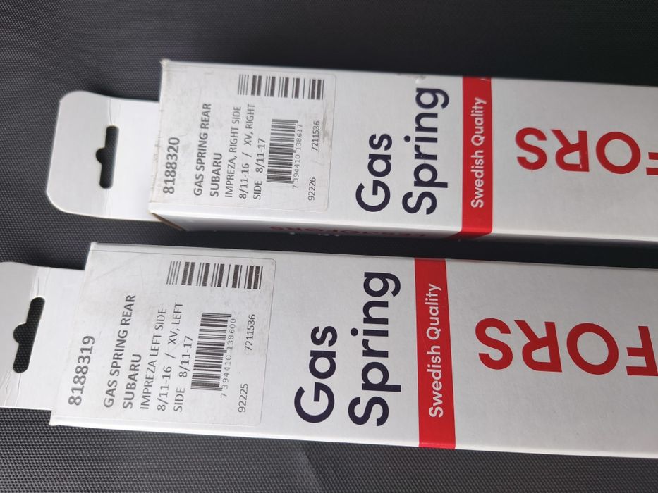 Газові упори багажника Subaru XV / Impreza  Lesjöfors)