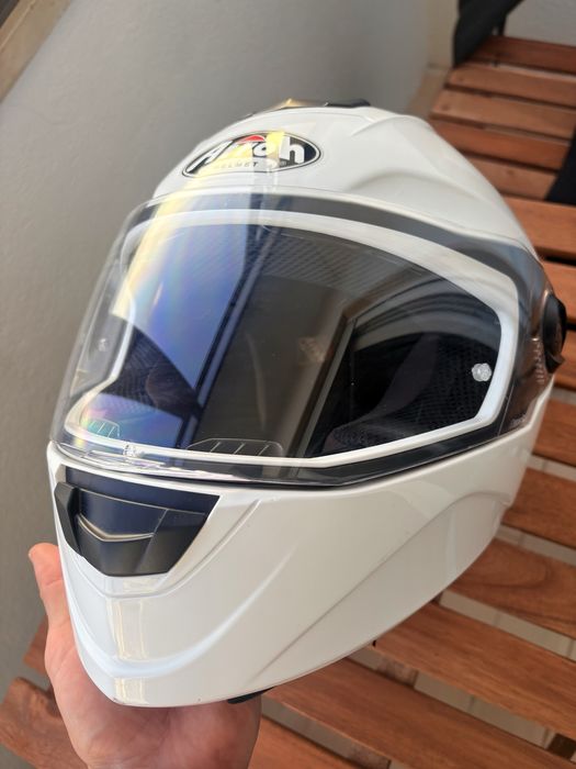 Capatece Airoh ST301 Dual Visor Branco Glossy – Excelente Estado