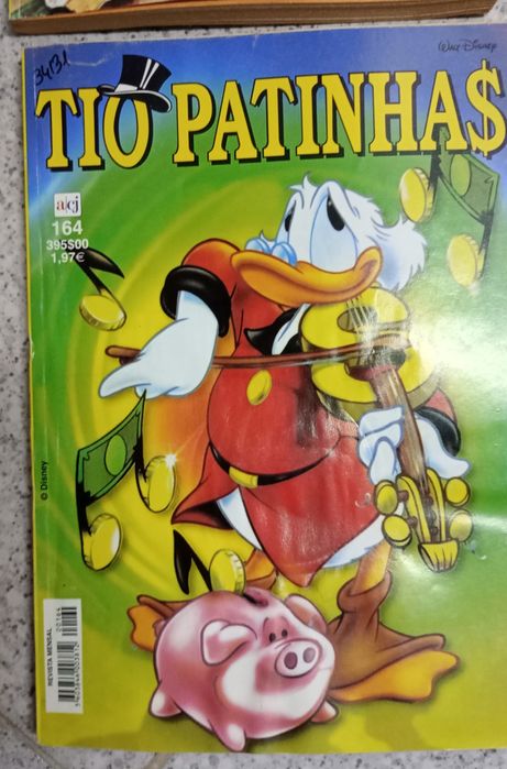 Conjunto de quatro revistas da Disney - Patinhas