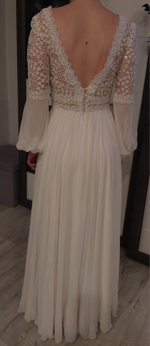 Suknia ślubna boho.