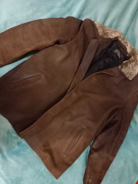 Дублянка Шоколад- два  сезони\ демі  і  зима\ натур. замша - р. 56