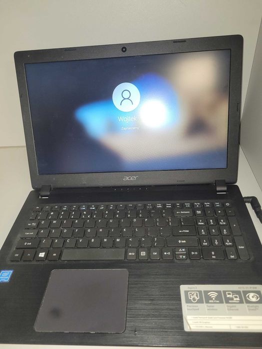 Laptop Acer a315 intel pentium 1,1GHz 4GB ram 320Gb hdd win10