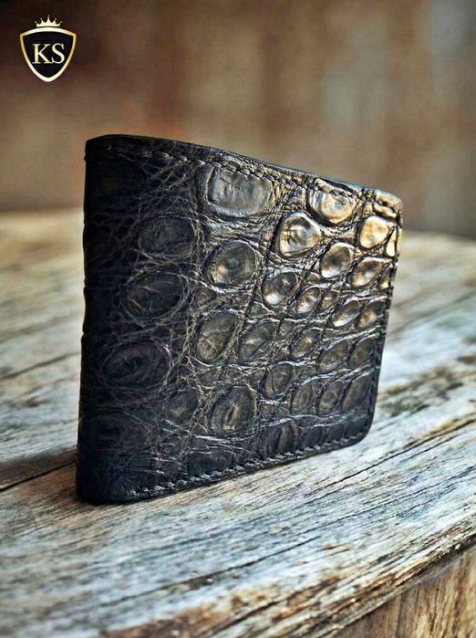Гаманець портмоне кошелек ручна робота із крокодила люкс клас знижка