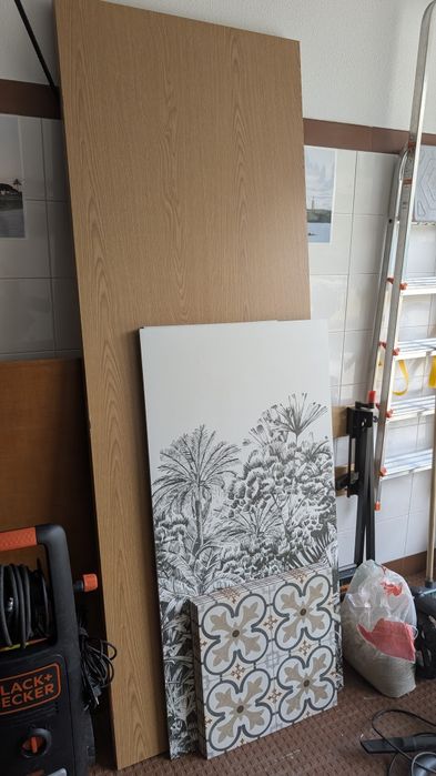 Porta 70cm largura nova em carvalho