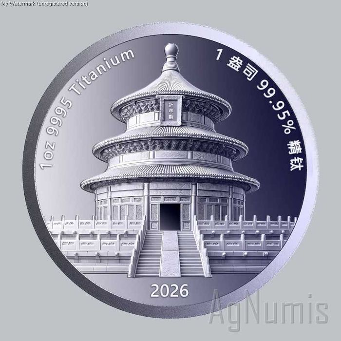 Rounds e Barra de 1 Onça de Titânio Puro .9995