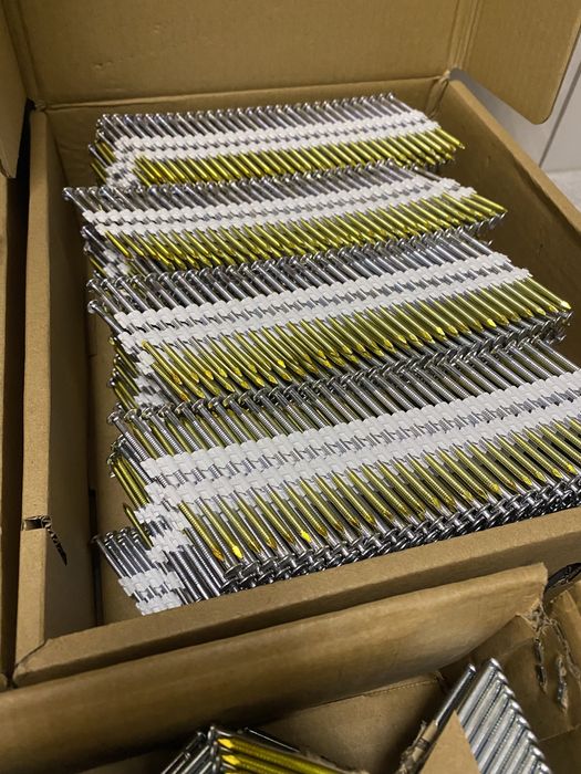 Цвях під нейлер 50/65/75/90мм в асортименті кут 21-30/34 пластик/папір