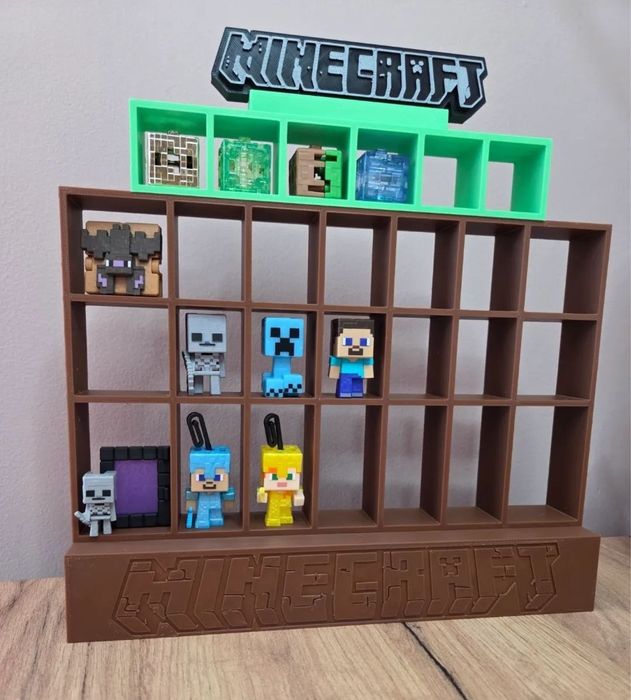 Стенд для фігурок Kinder Minecraft ‼️Поличка Майнкрафт Кіндер