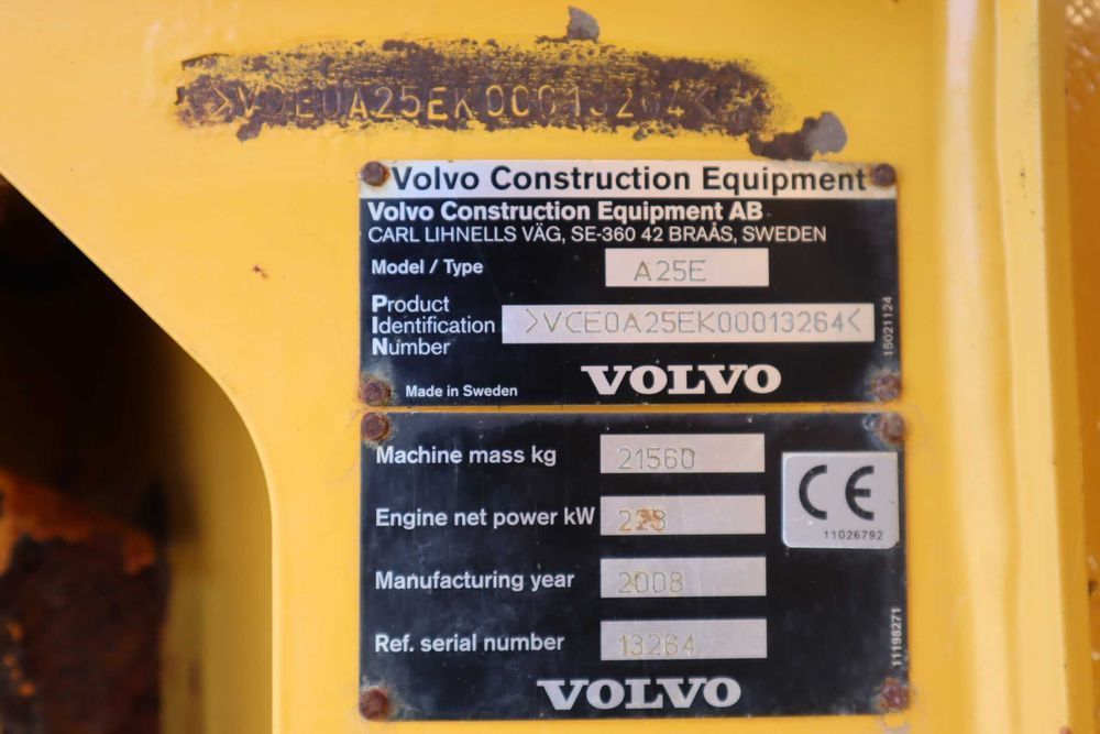 2008 Volvo A25E Dumper Articulado