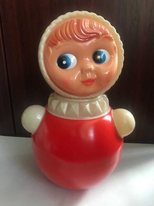 неваляшка музыкальная игрушка набор 3 штуки винтаж целлулоид СССР