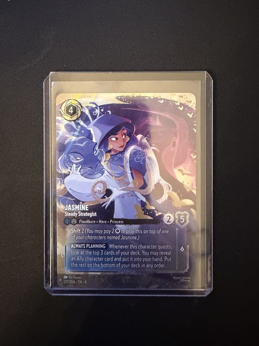 Jasmine - Steady Strategist (V.2) disney lorcana 221/204 NM raw