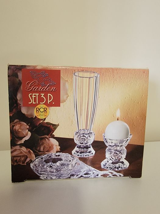 Conjunto 3 peças de Cristal