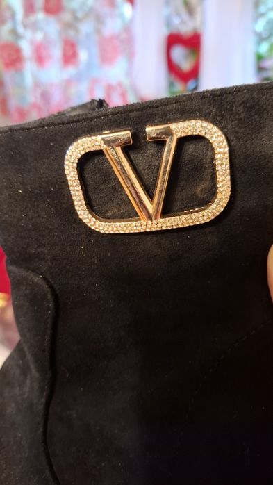 Nowe botki czarno złote