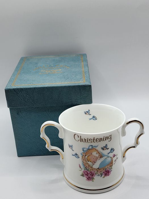 Porcelanowy kubek dwuuchwytowy Polly Anna