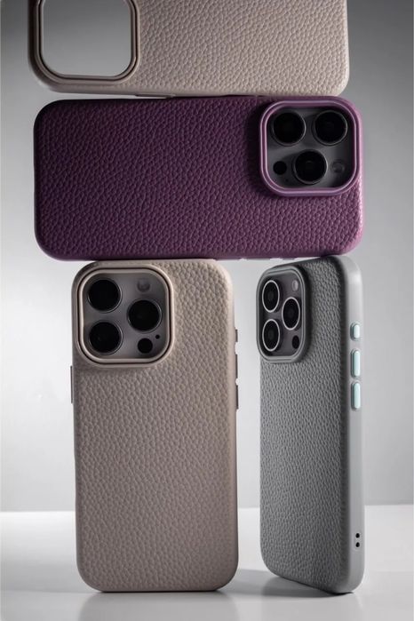 Чохол iPhone 16 Pro Max шкіряний Syndee MagSafe | На всі моделі | Чехол айфон 16 про макс кожанный с микрофиброй