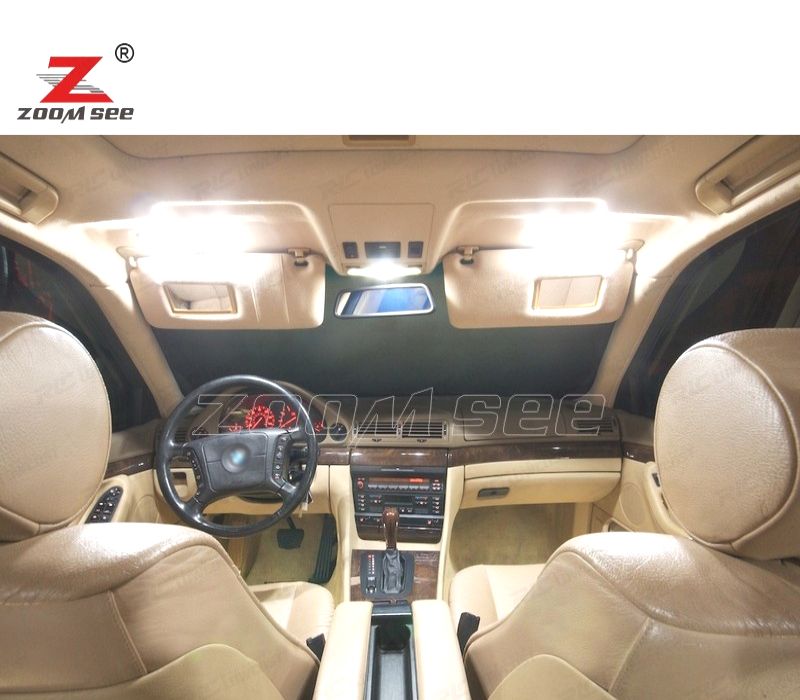 KIT COMPLETO DE 19 LÂMPADAS LED INTERIOR BMW 7 SERIE E38 SEDAN 725TDS 728I 728IL 728I X 94-01