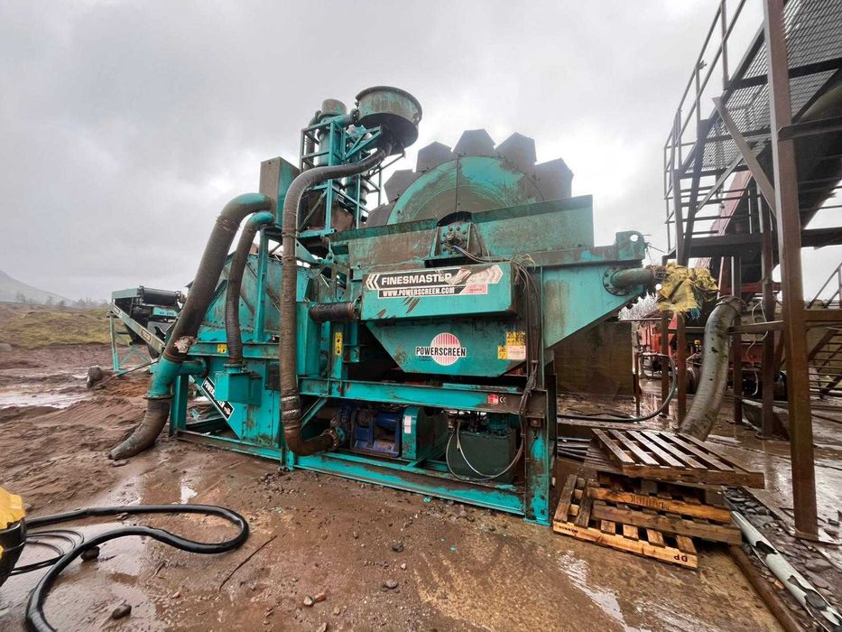 Hydrocyklon Odwadniacz kołowy Przesiewacz Powerscreen Terex Finemaster 120
