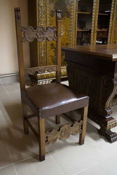 Biurko / Stół +  Fotel 2 Krzesła Łapy ok 1930 rok Obustronne Zapraszam