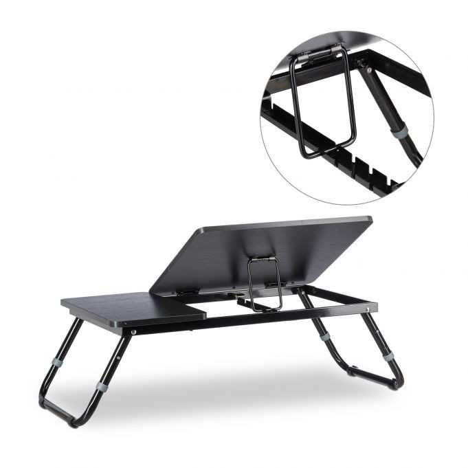Stolik pod laptopa czarny 60x35cm