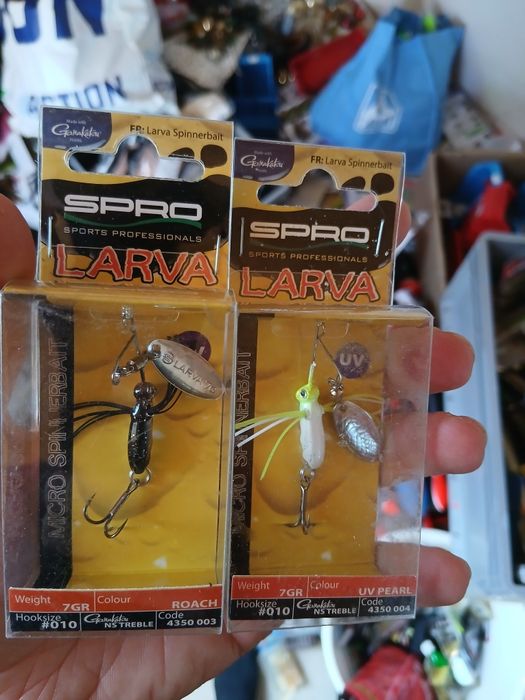 Dwie przynęty spro larva