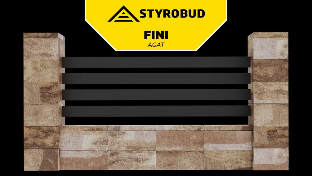Ogrodzenie frontowe, bloczki, pustaki STYROBUD