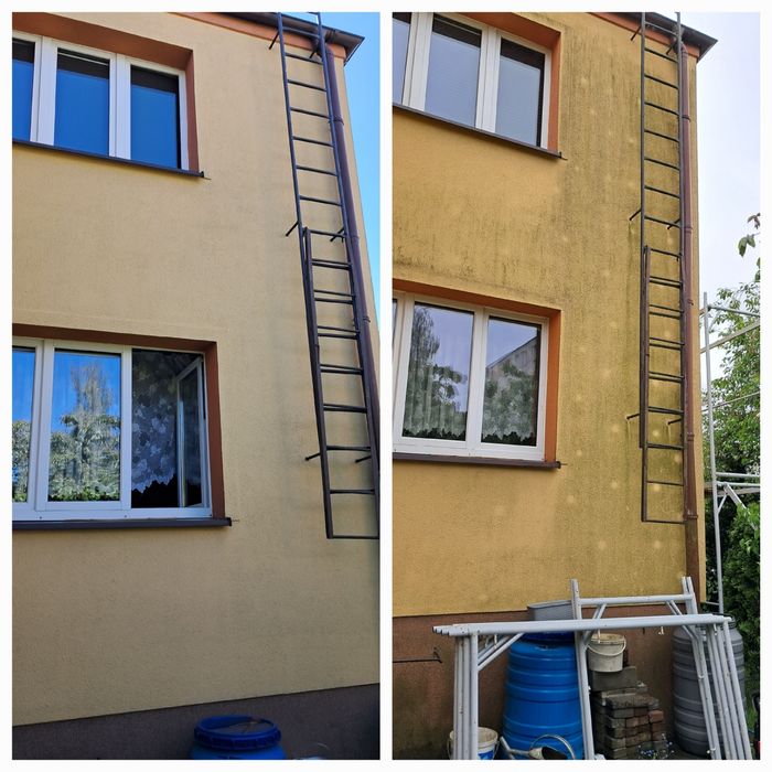 Mycie kostki brukowej,  elewacji, dachów