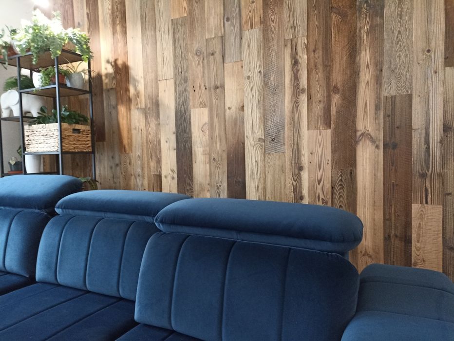 Stare deski rustykalne retro na ścianę z rozbiórki nie postarzane loft