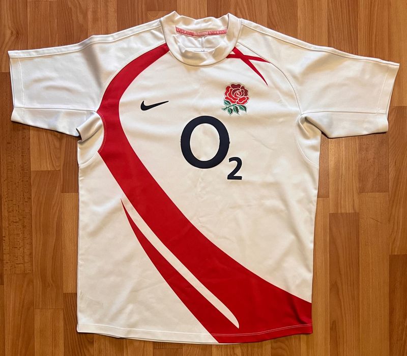 Nike England イングランド代表 ラグビーシャツ 2004 ラグビー イングランド代表 ラガーシャツ Mサイズ NIKE