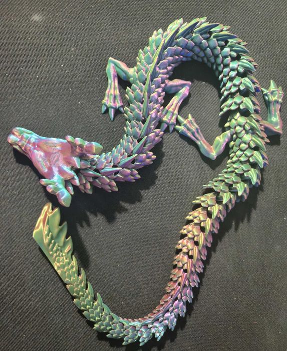 Рухливий дракон іграшка 88см надрукований на 3D-принтері