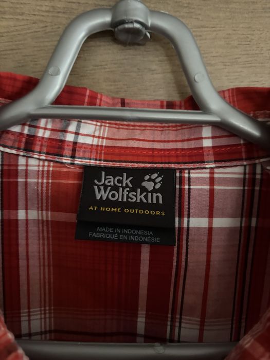 Koszula Jack Wolfskin | 100% Bawełna Organiczna | Rozmiar L | Kratka