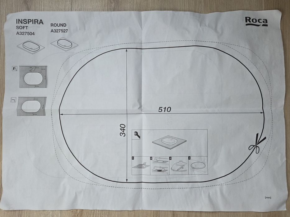 Umywalka blatowa Roca Inspira Round