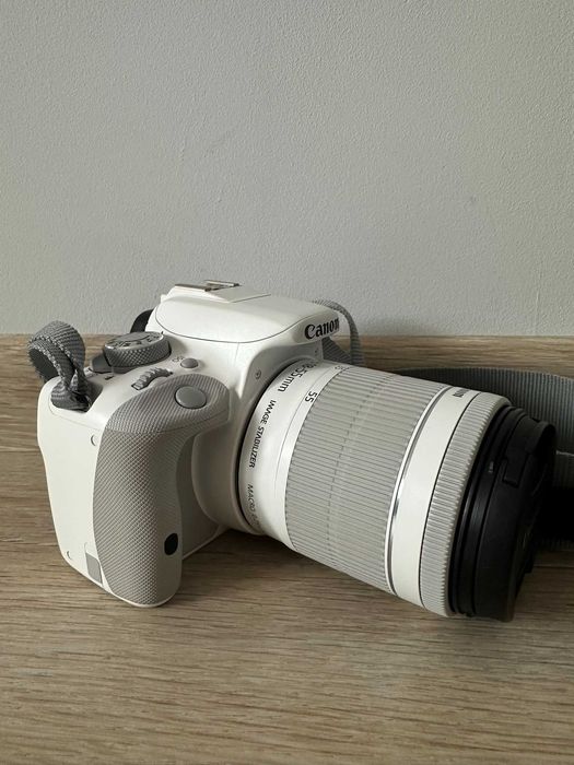Canon EOS 100D Biały + obiektyw jak nowy 500 klatek