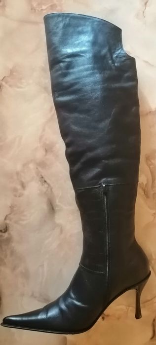 Ботфорты зимние, кожа, , разм 36