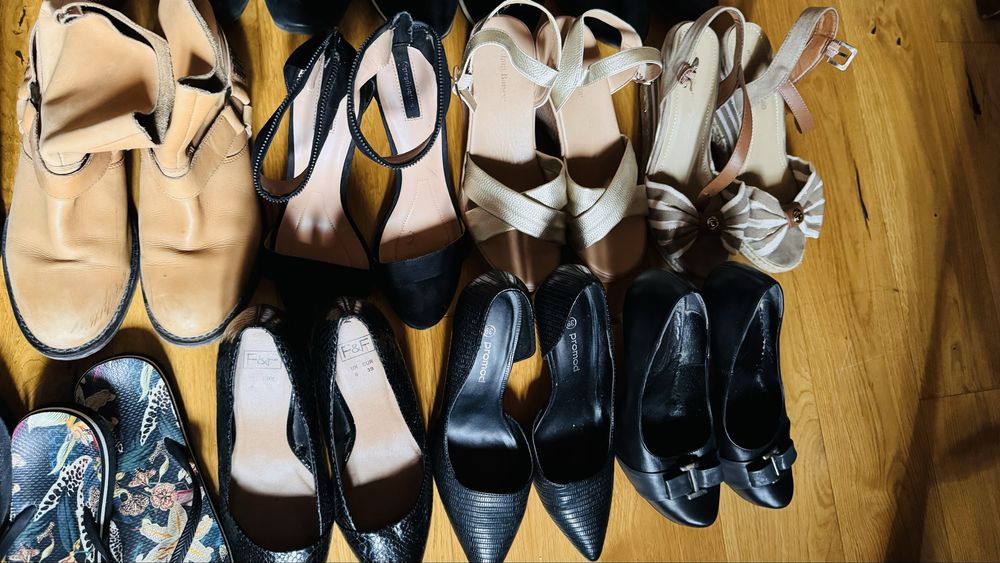 Buty damskie mix 16 par i 2x japonki gratis r. 39
