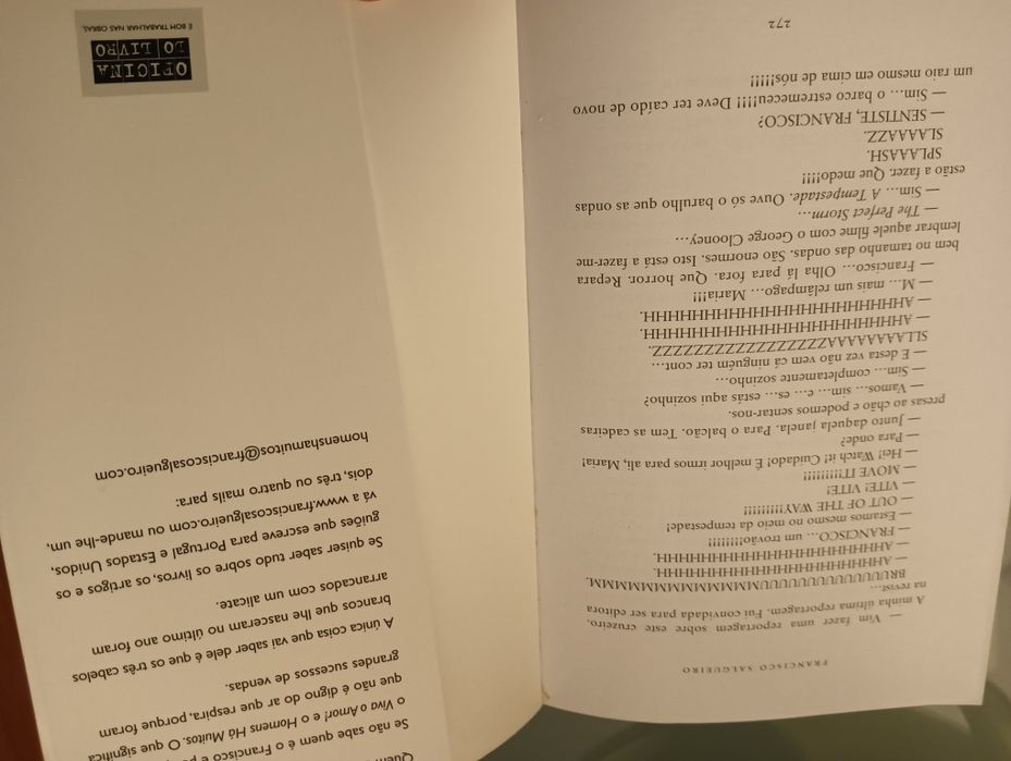 Splaaash	de Francisco Salgueiro	- Como novo!*