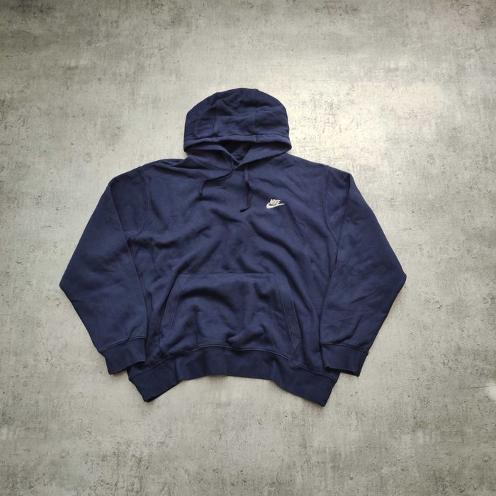MĘSKA Bluza z Kapturem Hoodie Nike Haft Logo Casual Bawełna Haft Logo