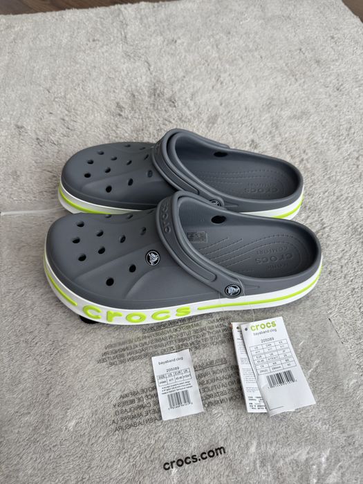 Сабо Crocs Bayaband M11 29,0 см сірі крокси чоловічі шльопанці 45 р