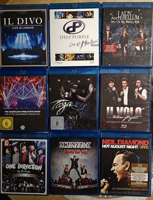 Koncerty blu-ray w zestawie taniej.
