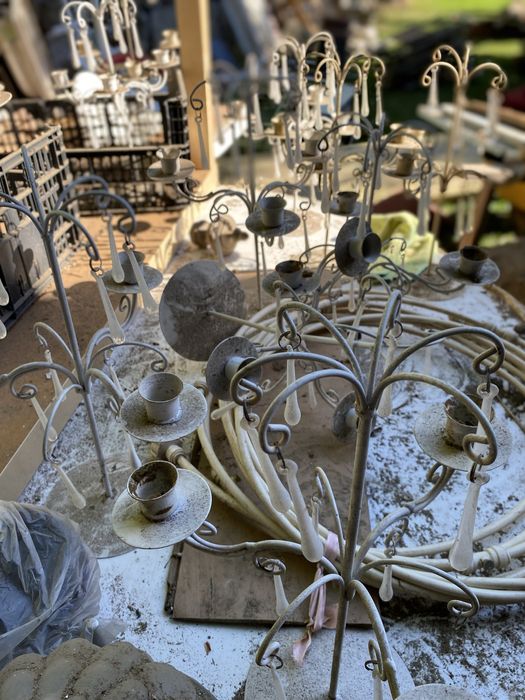 20 castiçais ferro 3 braços